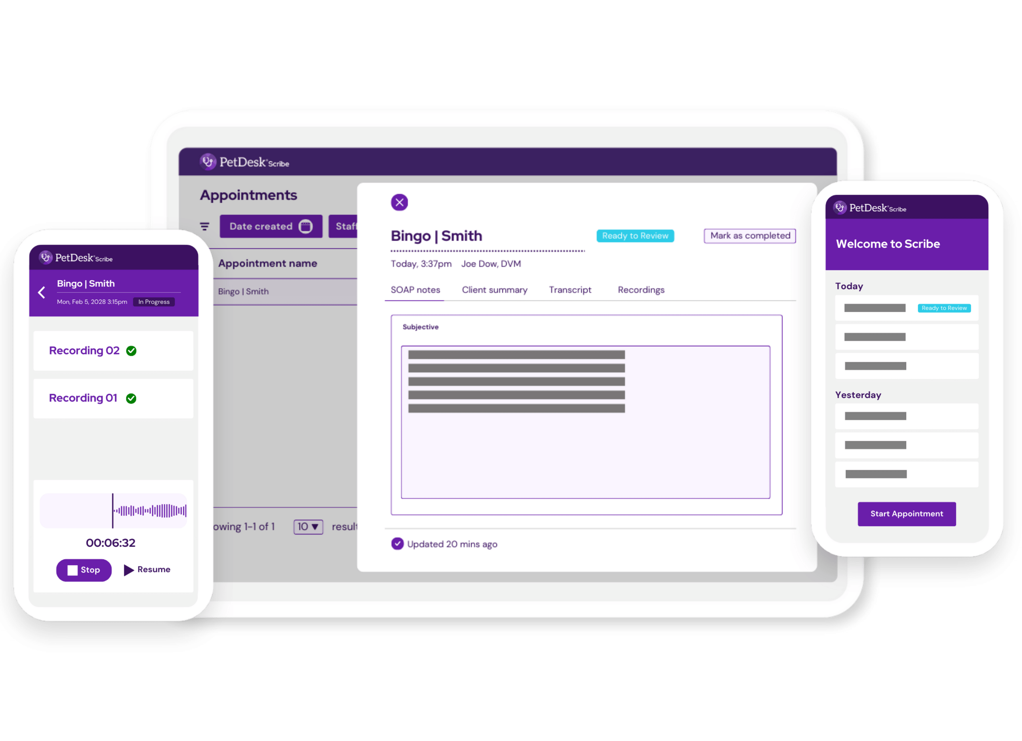 Scribe AI transcription Software