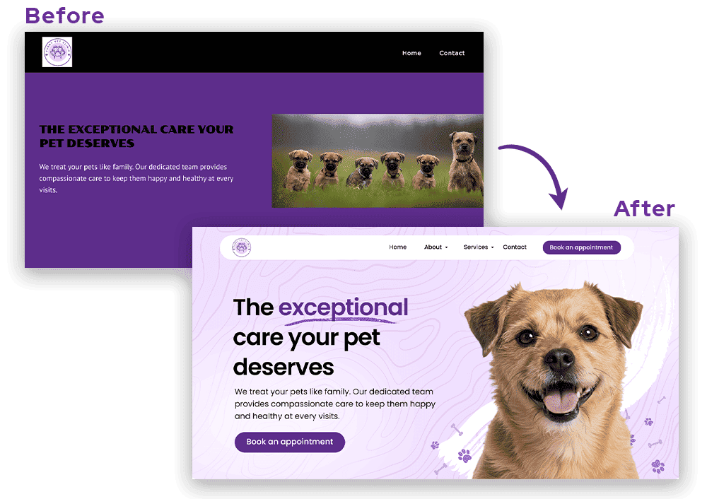 Vetstoria Websites - before after comparison without bg-1
